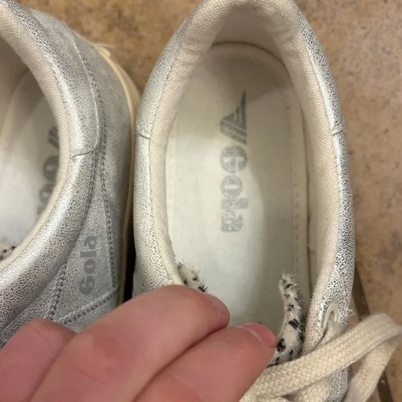 Gola Women's Orchid II Cheetah Sneakers in silver metallic - Picture 5 of 6